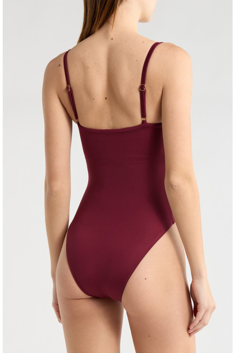 Jenna One-Piece Swimsuit, Alternate, color, BURGUNDY