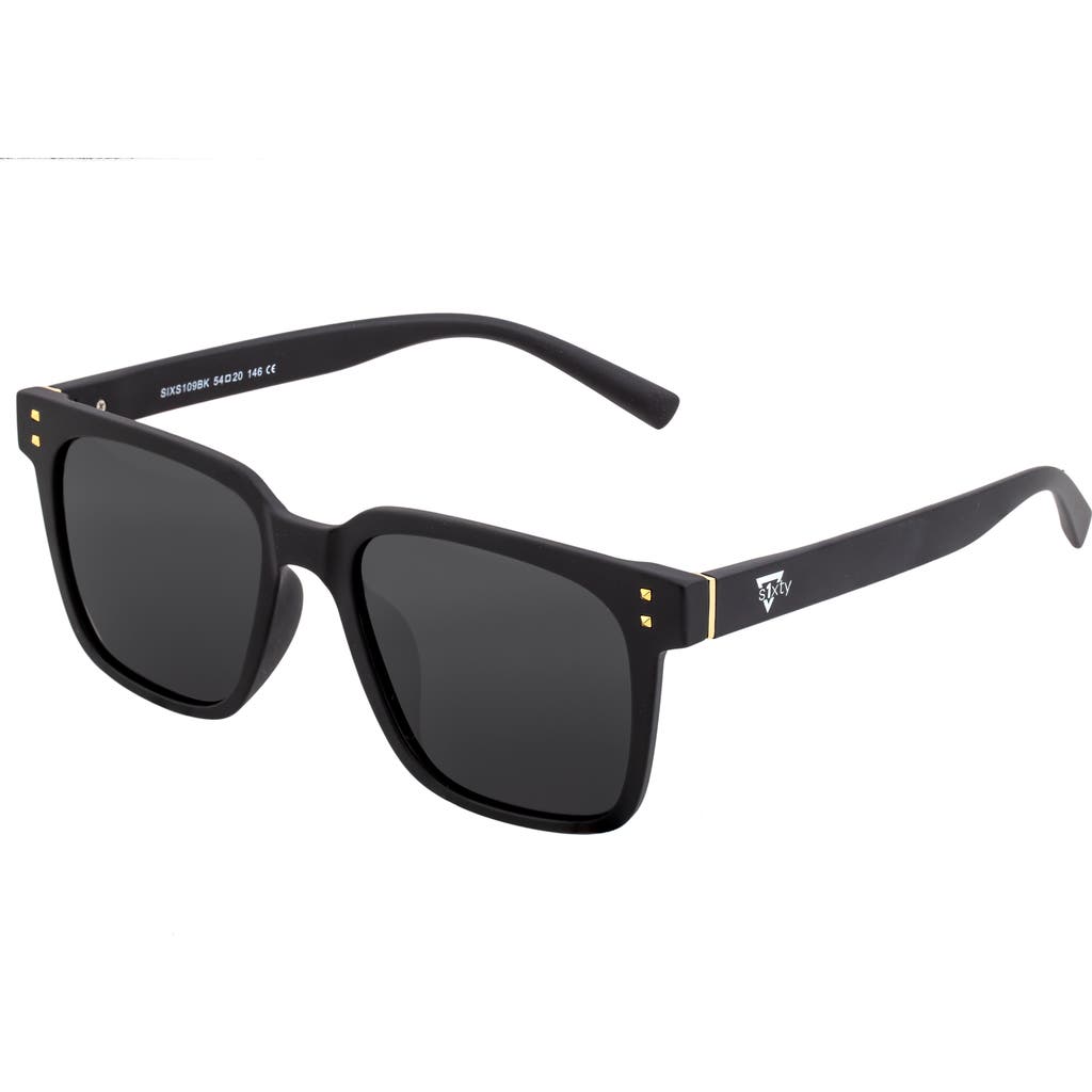 Sixty One Capri Polarized Sunglasses In Black/black