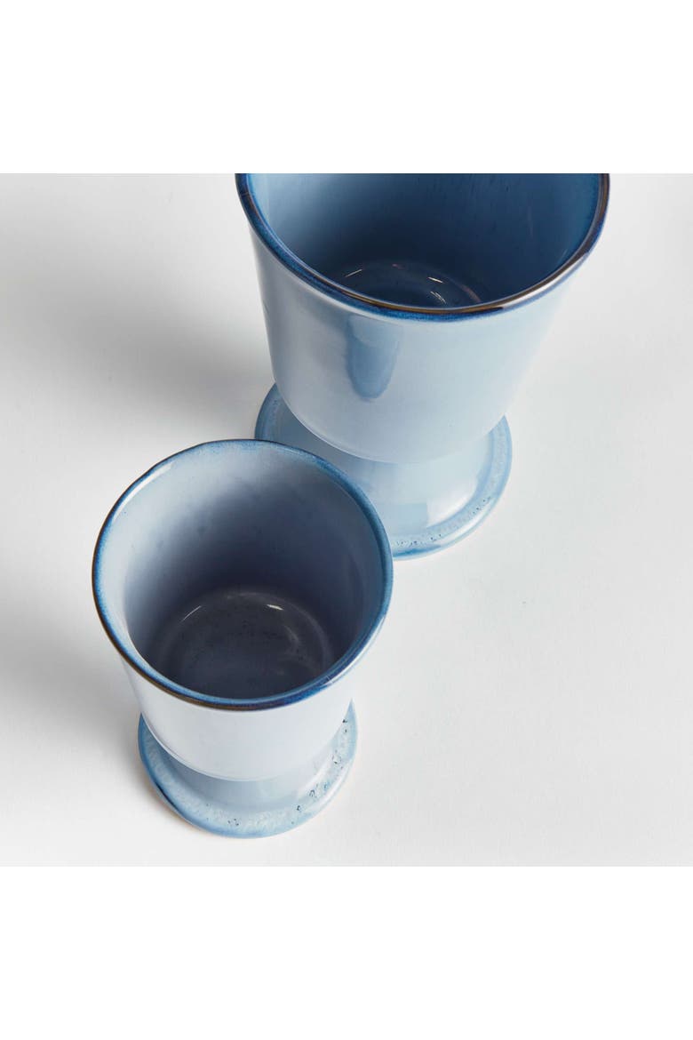 KELCY FOOTED CACHEPOTS Set of 2, Alternate, color, Blue