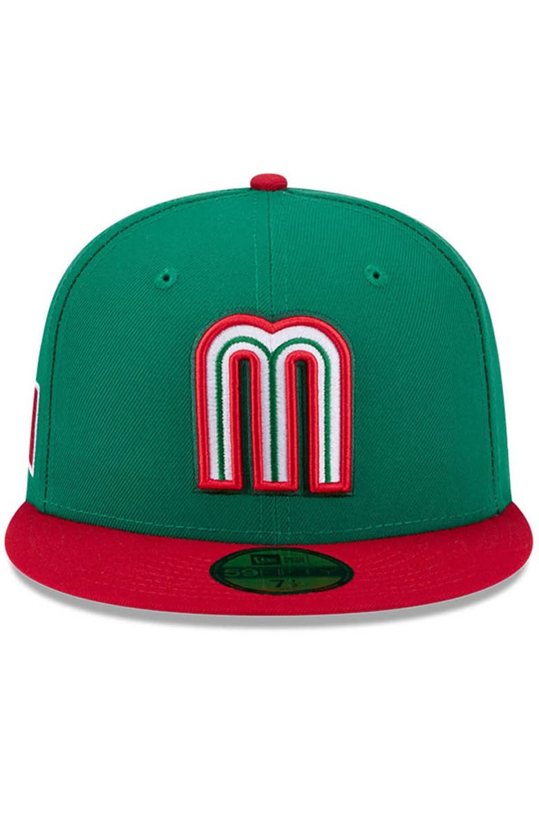 New Era Men's New Era  Green/Red Mexico Baseball 2026 World Baseball Classic 59FIFTY Fitted Hat, Alternate, color, Green