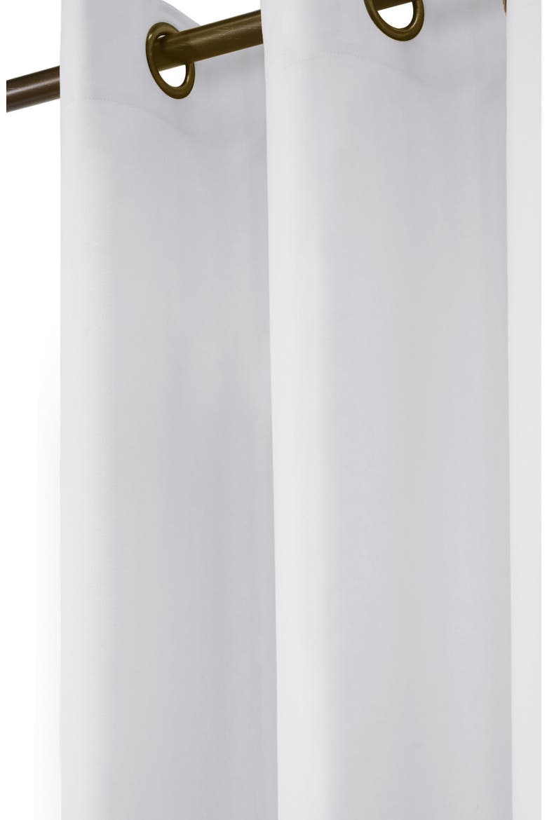 Set of 2 Cotton Curtain Panels, Alternate, color, WHITE