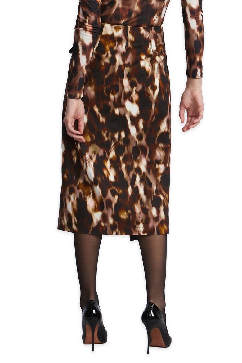 Overlap Midi Skirt, Alternate, color, LEOPARD DESERT PALM PRINT