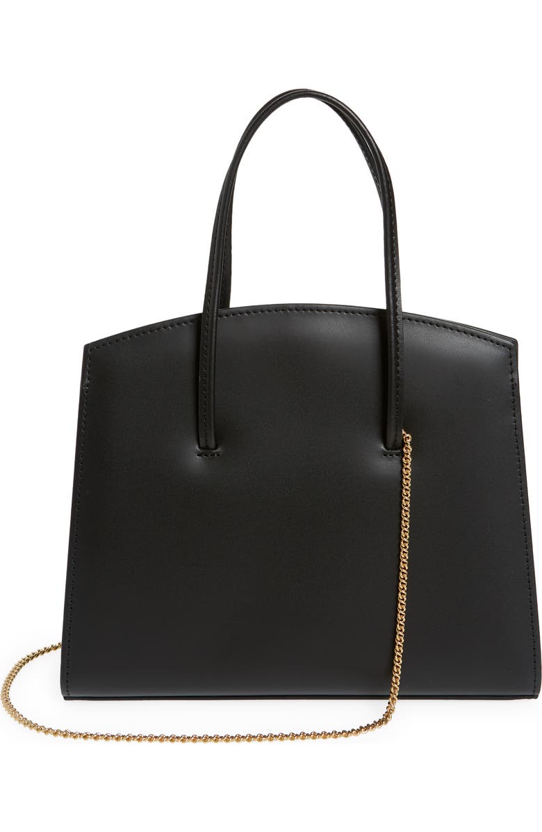 Little Liffner Mini Chained Minimal Leather Tote Bag, Main, color,