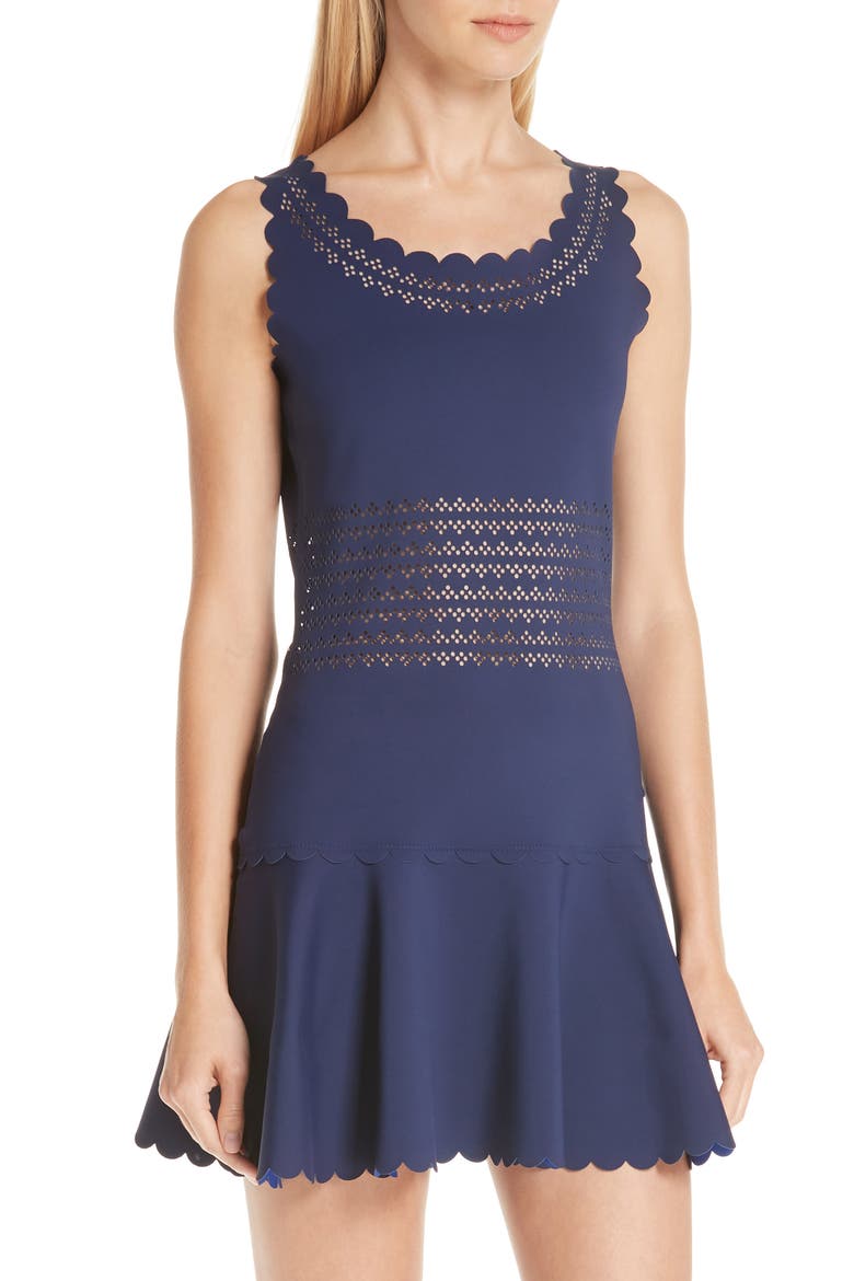 Center Court Tennis Dress, Alternate, color, BLUE