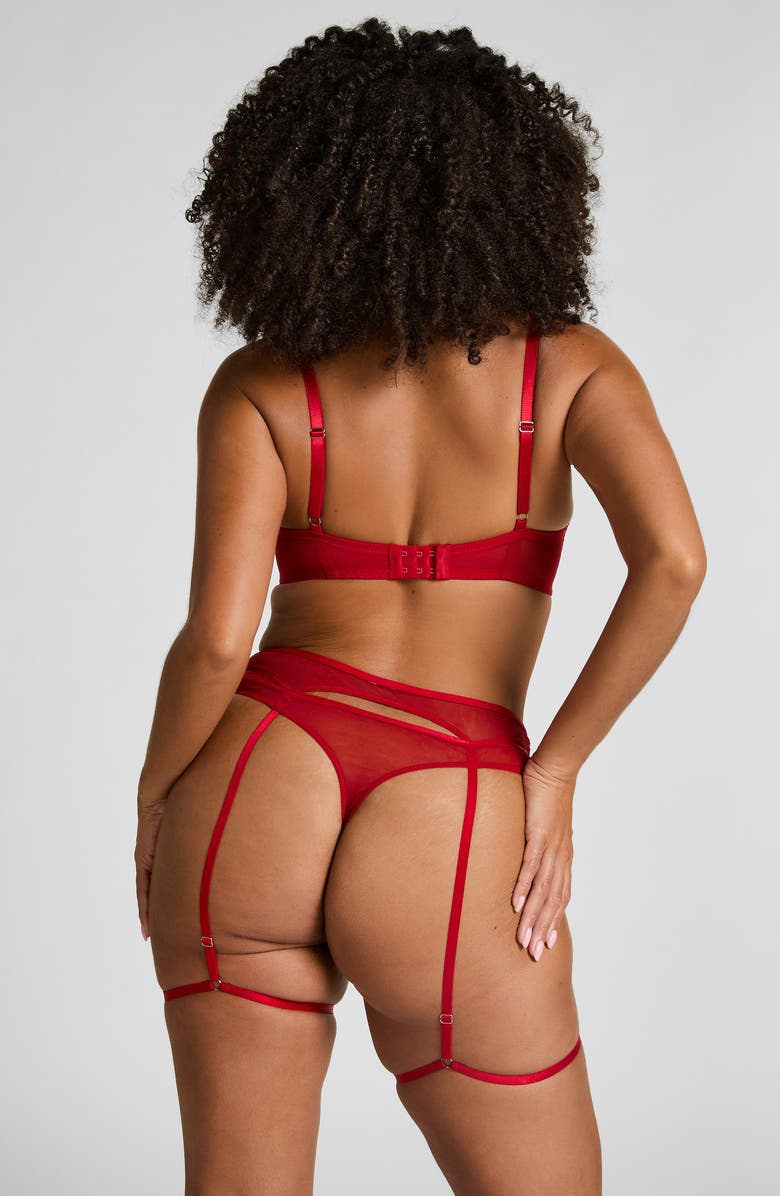 Hunkemöller Whitney Padded Underwire Maximizer Bra, Alternate, color, Chili Pepper