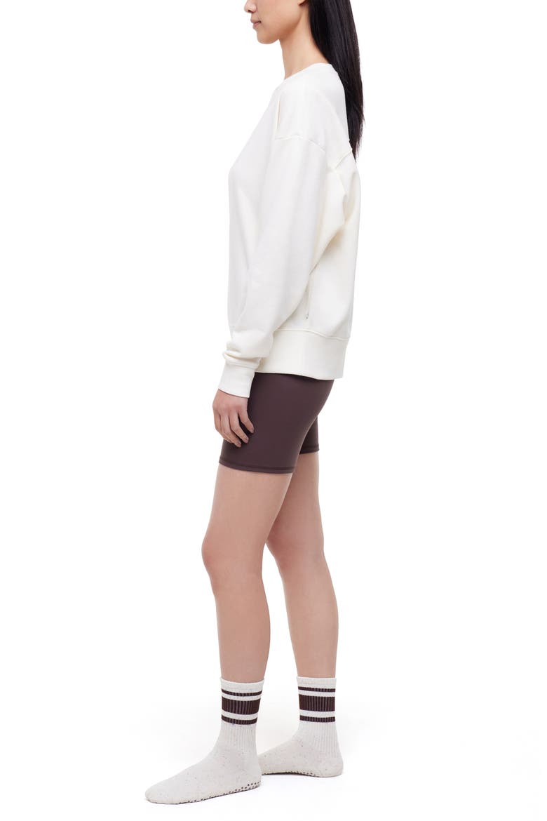 Nadine Sweatshirt, Shorts & Socks Set, Alternate, color, EGRET/SEAL BROWN/SUGAR