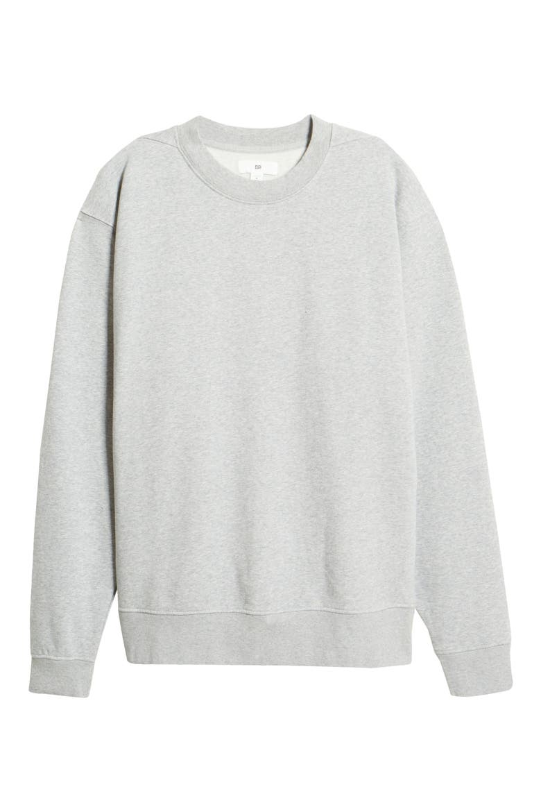 Unisex Fleece Crewneck Sweatshirt, Alternate, color, GREY HEATHER