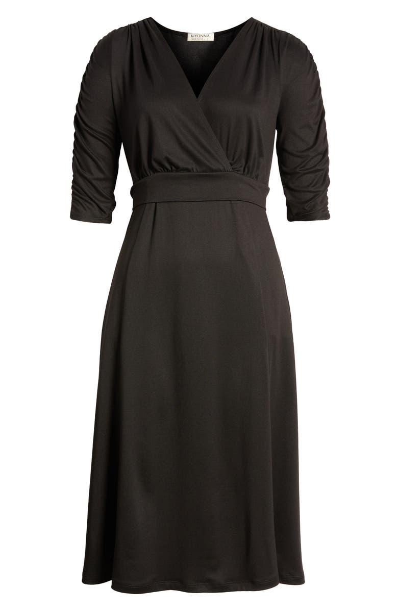 Kiyonna Essential Wrap Dress, Alternate, color,