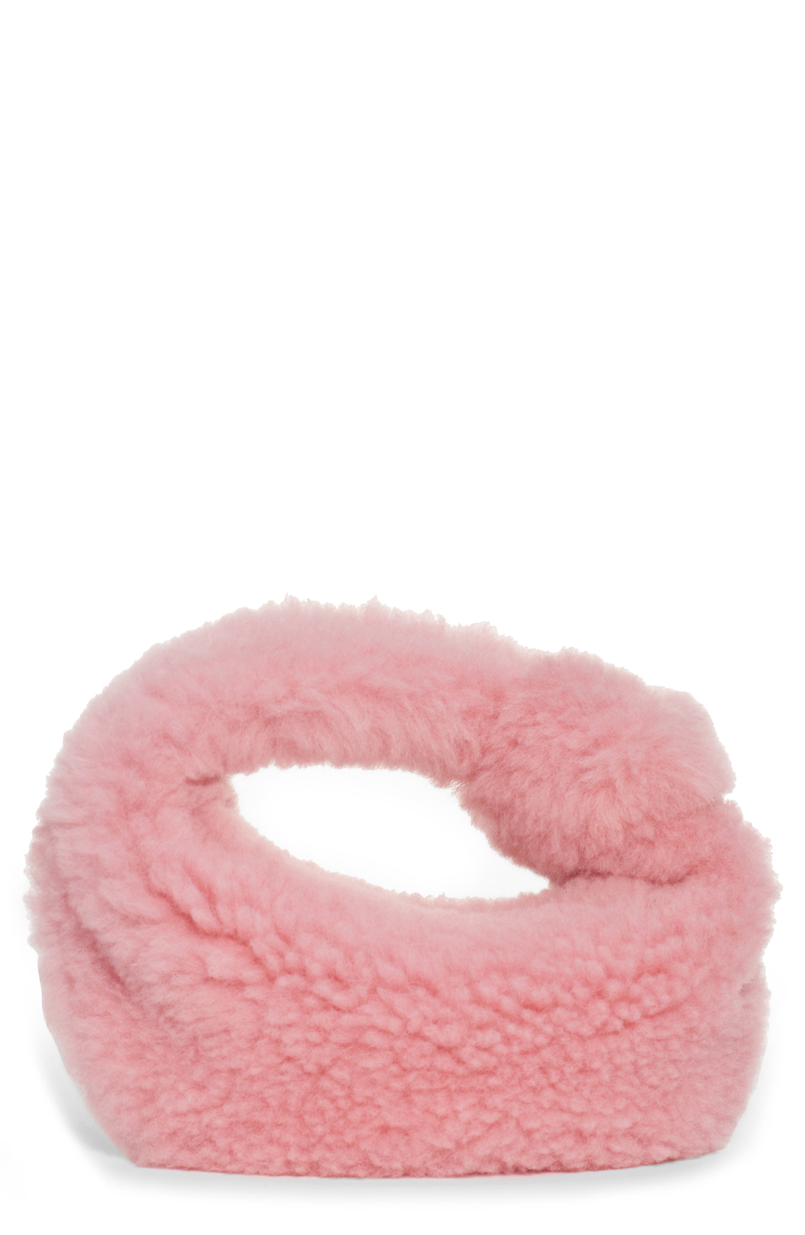 Bottega Veneta Mini Jodie Genuine Shearling Hobo, Main, color, 