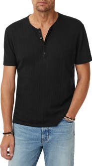 John Varvatos Ciel Variegated Rib Henley