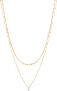 LANA 14K Gold Solo Double Strand Necklace