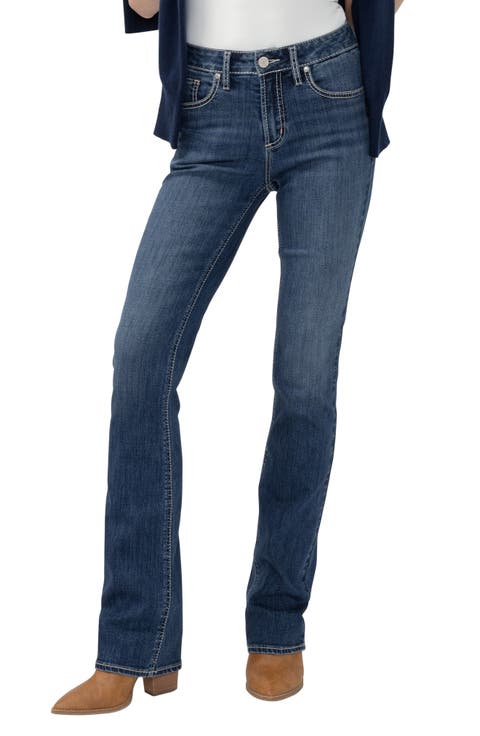 Avery Curvy High Waist Slim Bootcut Jeans