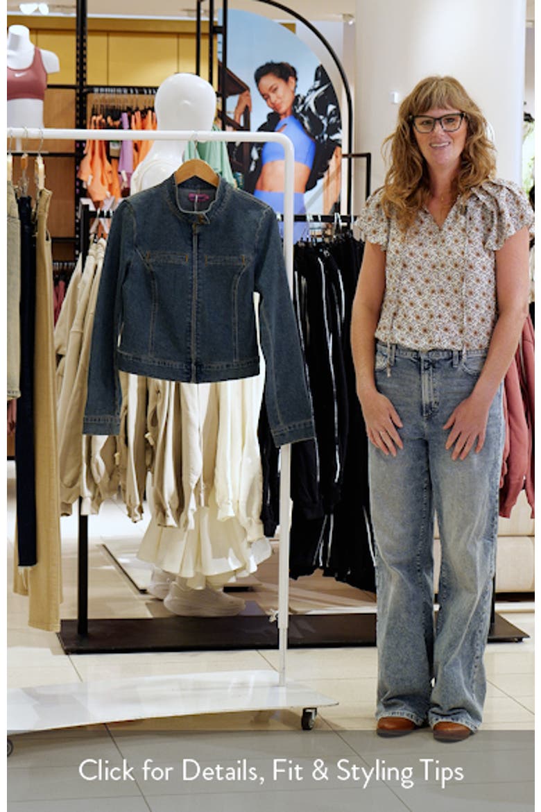 Josiee Crop Stretch Denim Jacket video