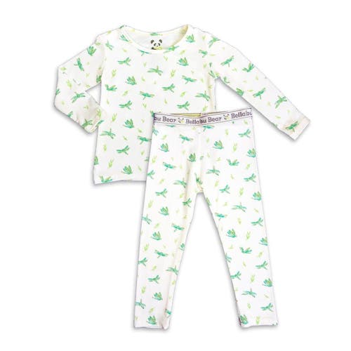 Bellabu Bear Kids' Dragonfly Set Of 2 Piece Pajamas In Dragonfly