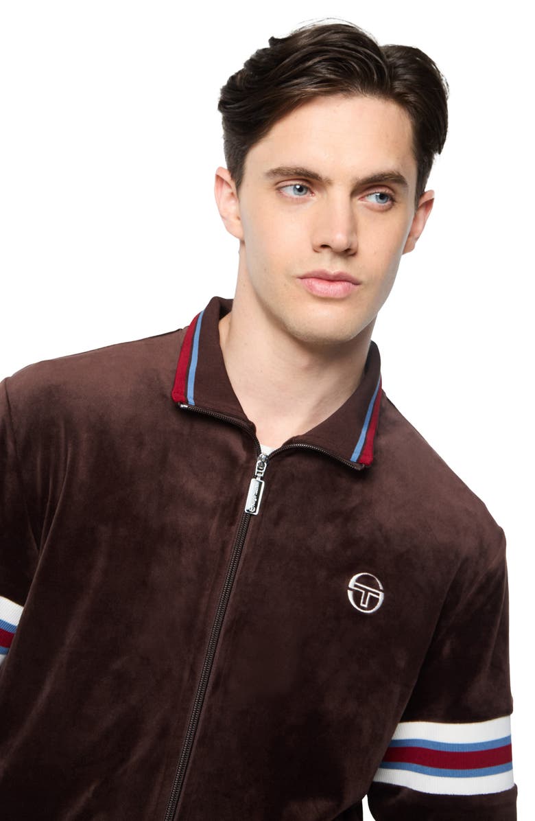 Sergio Tacchini Ostuni Stretch Velour Track Jacket, Alternate, color,