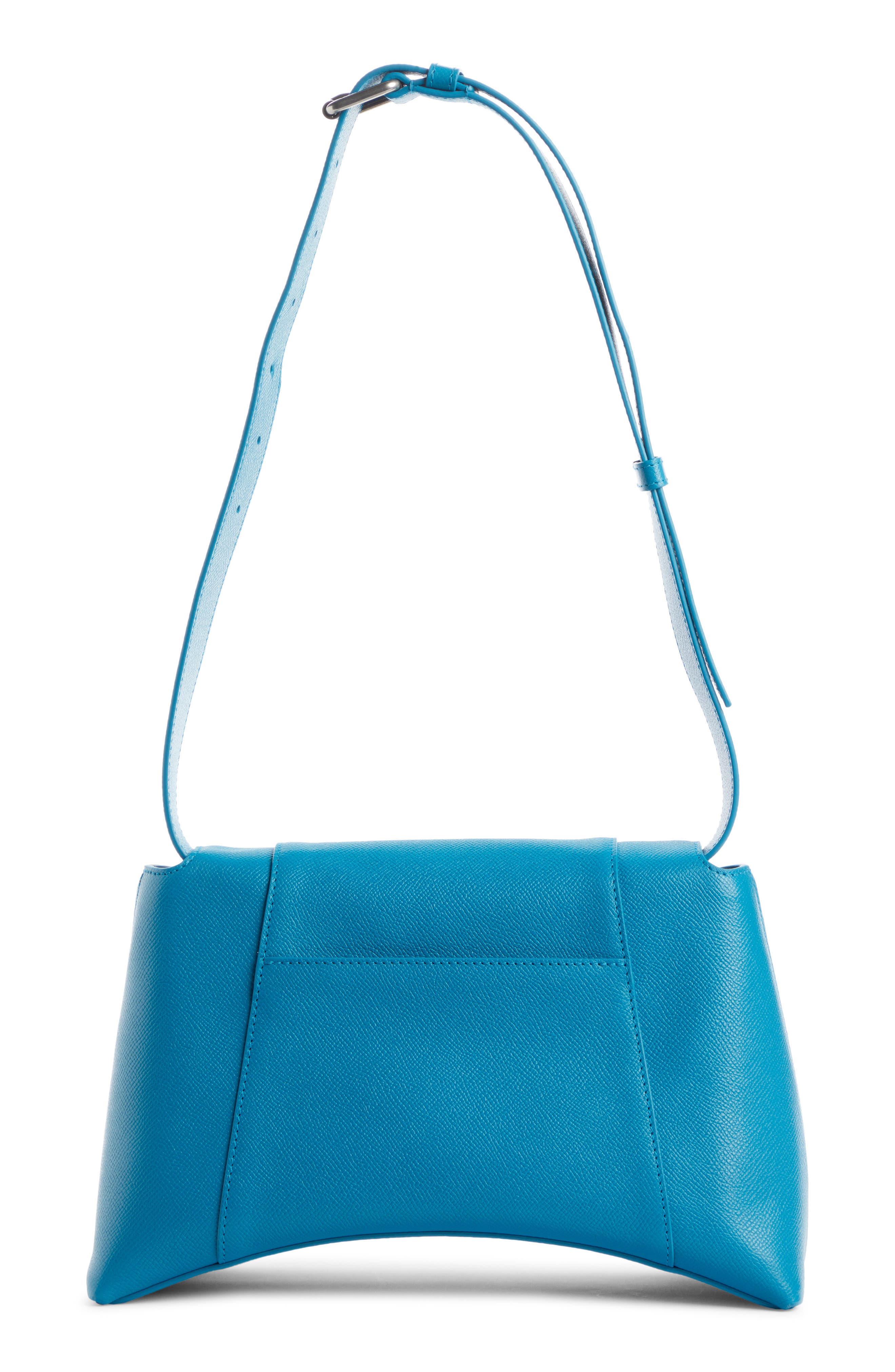Balenciaga Soft Hourglass Calfskin Leather Shoulder Bag, Alternate, color, 