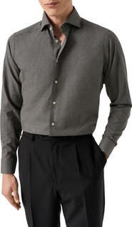 Eton Contemporary Fit Flannel Dress Shirt