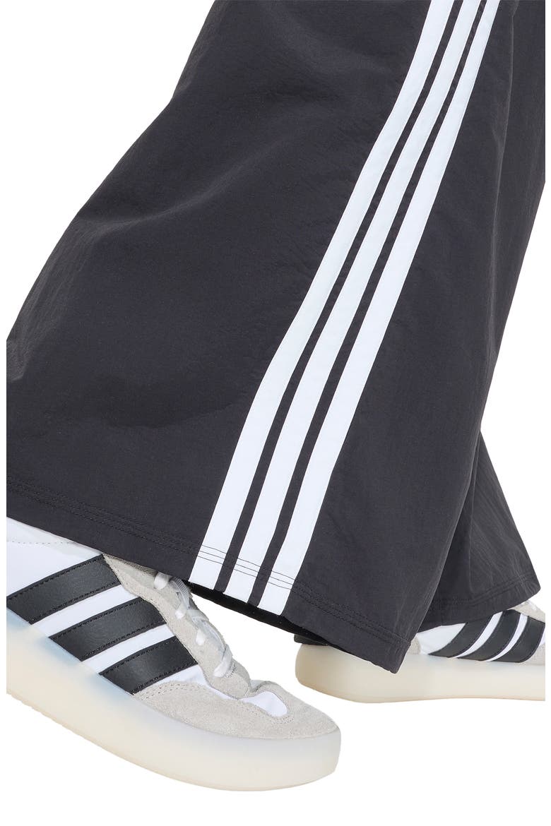 Iconic 3-Stripes Track Pants, Alternate, color, BLACK/WHITE