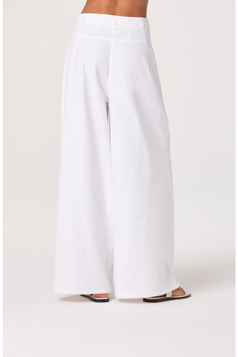 Aiden Belted Wide Leg Pants, Alternate, color, WHITE