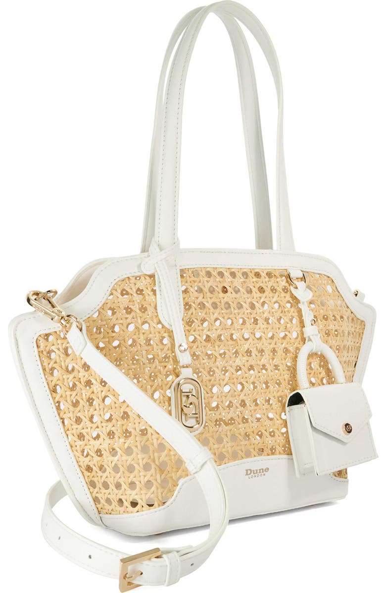 Dune London Dinidecided Rattan Shoulder Bag, Alternate, color,