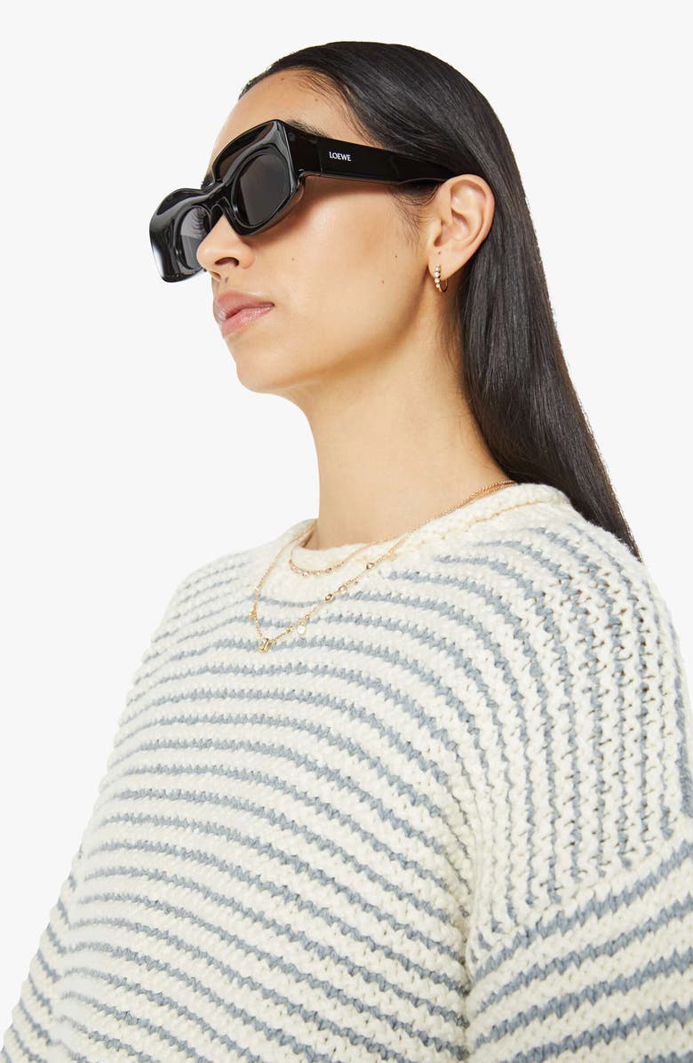 MOTHER The Cotton Bell Sleeve Roll Sweater, Alternate, color, Did You Make That