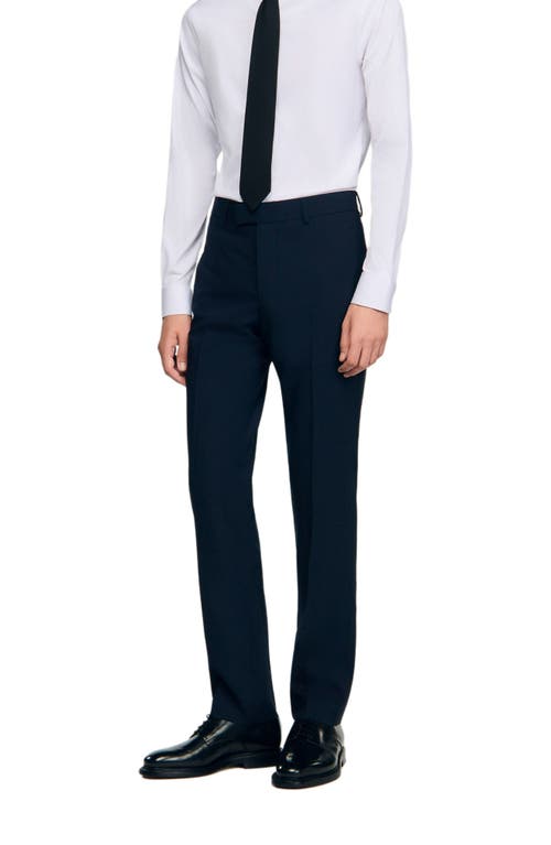 Sandro Wool Suit Trousers In Multi