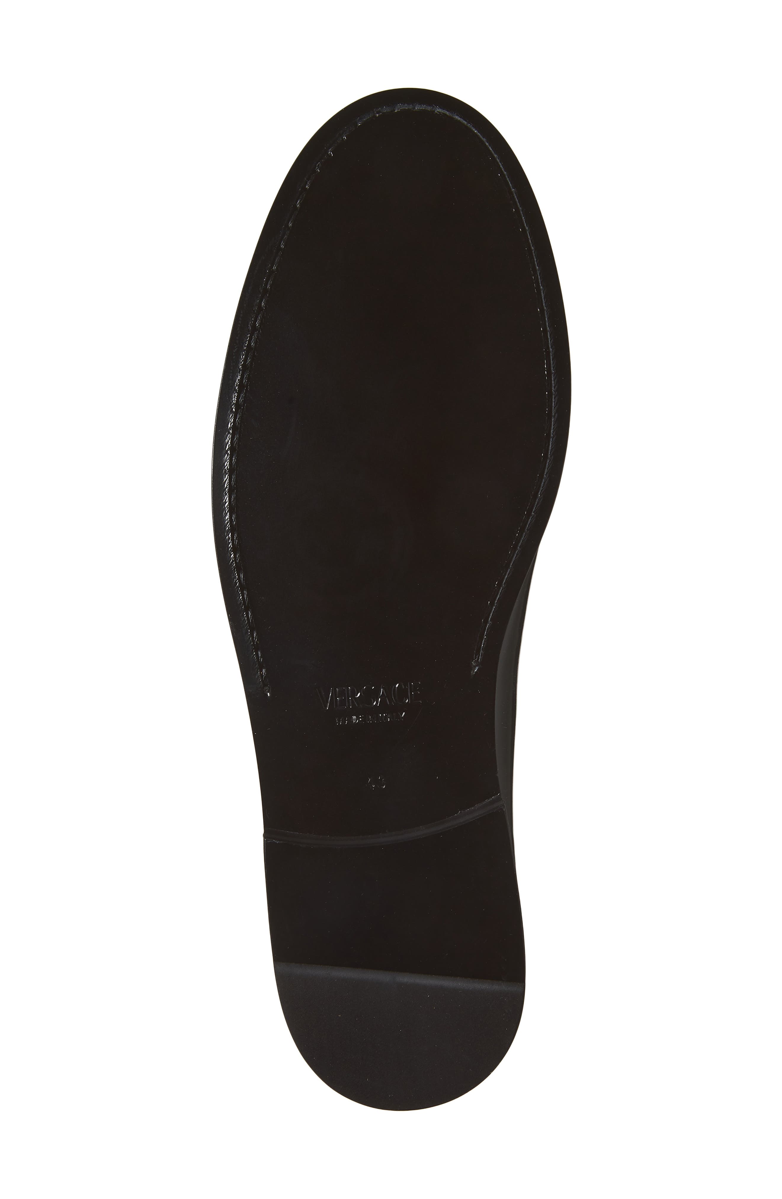 Versace Medusa '95 Studded Loafer, Alternate, color, Black-Palladium