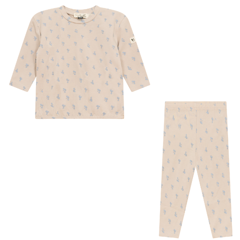 Raddish Print 2 Piece Set Long Sleeve Top and Pants (Toddler)