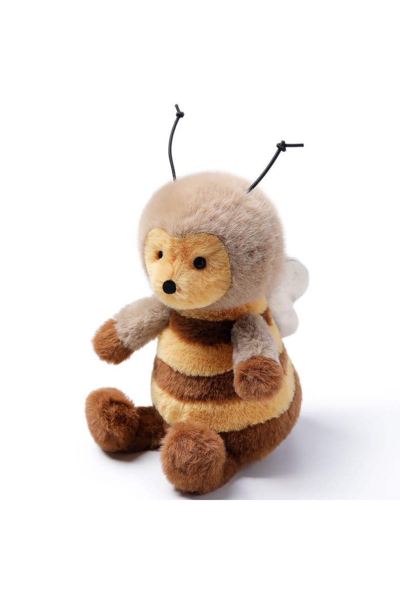 7 Inch Brownie Bee Weighted Stuffed Animal, Alternate, color, Multicolored