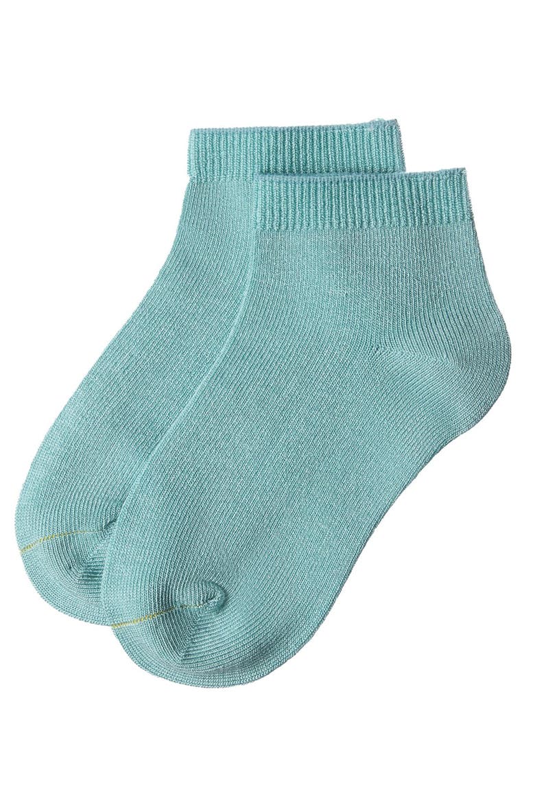 Basic Silky-Soft Gauge Ankle Sock, Alternate, color, Ocean