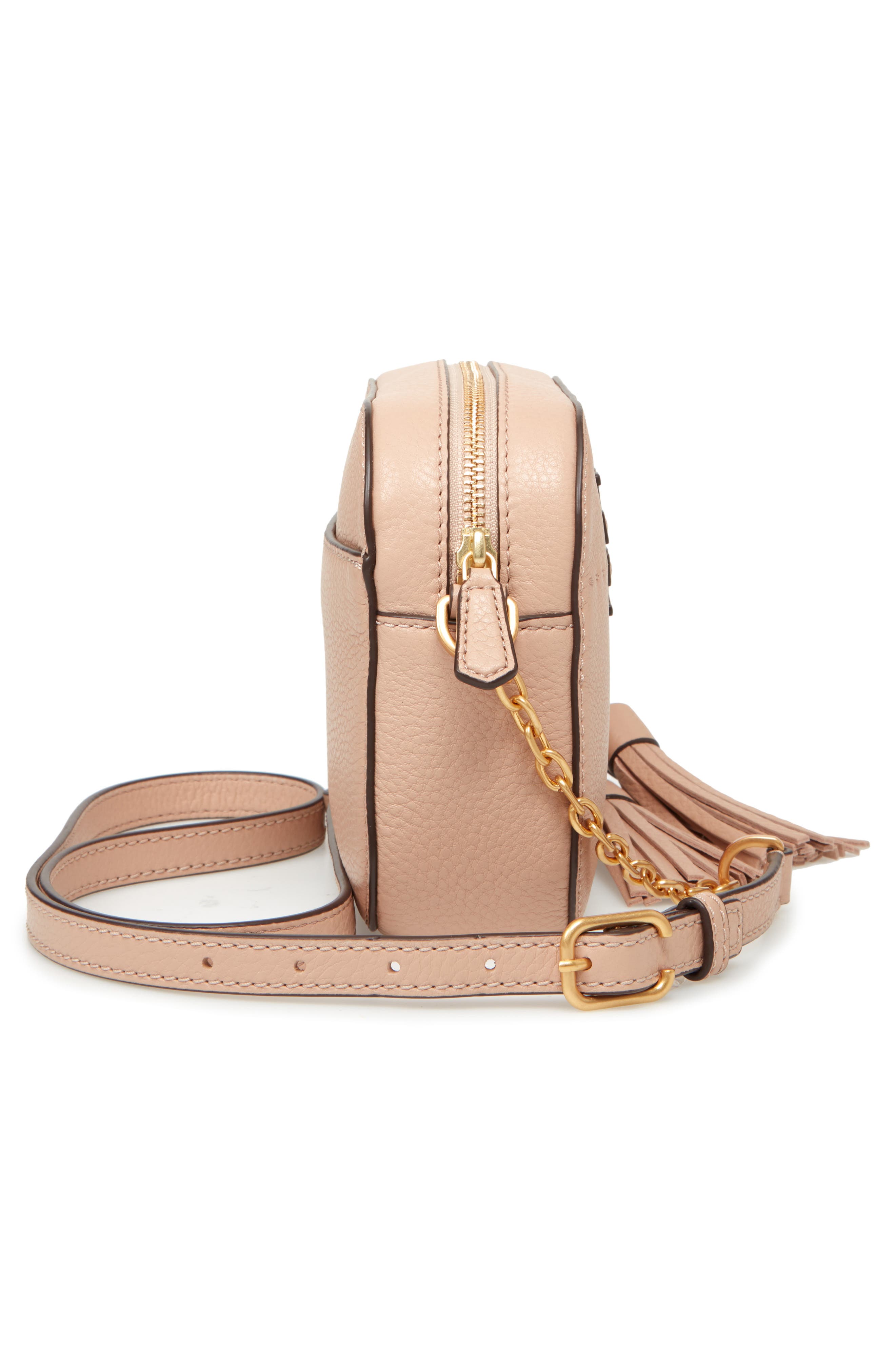 Tory Burch McGraw Leather Camera Bag, Alternate, color, 