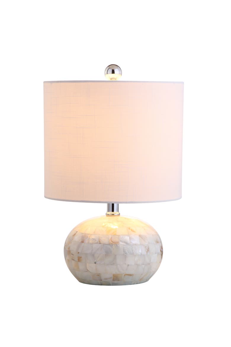Wilson Seashell LED Table Lamp, Main, color, White