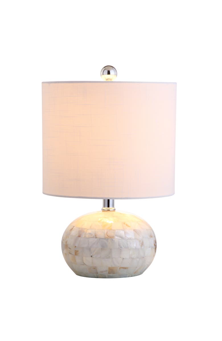 JONATHAN Y Wilson Seashell LED Table Lamp, Main, color, 