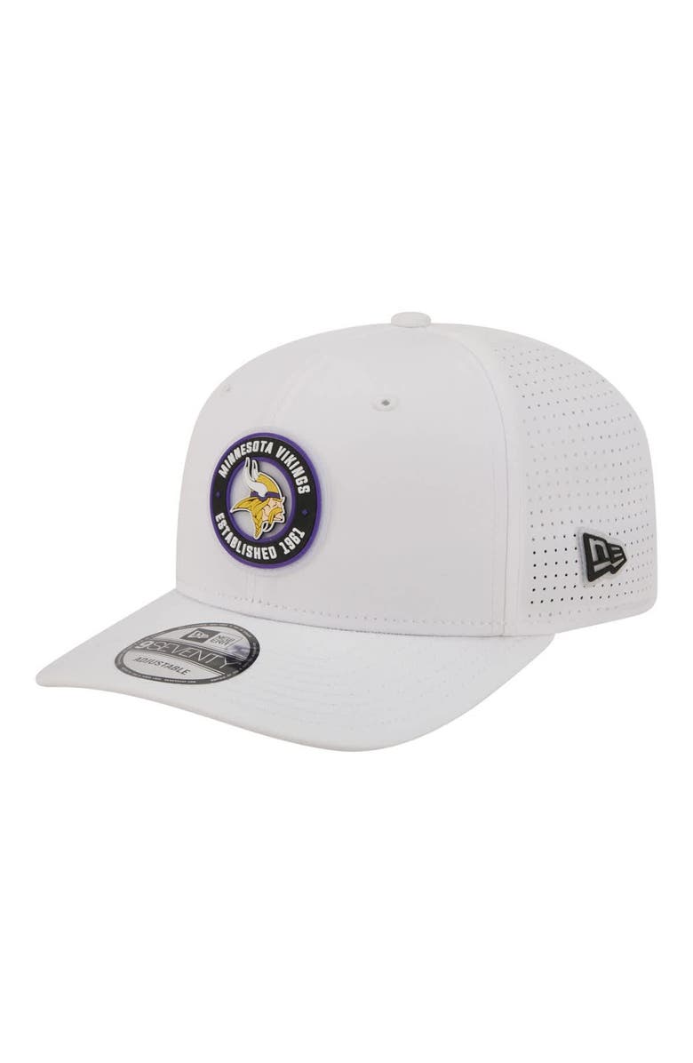 New Era Men's New Era White Minnesota Vikings COOLERA 9SEVENTY Adjustable Hat, Main, color, White