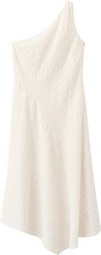 MANGO Textured Asymmetrical Dress