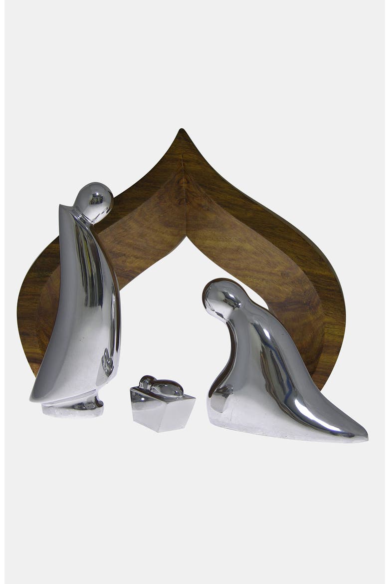 'Holy Family' Nativity Scene, Main, color, SILVER