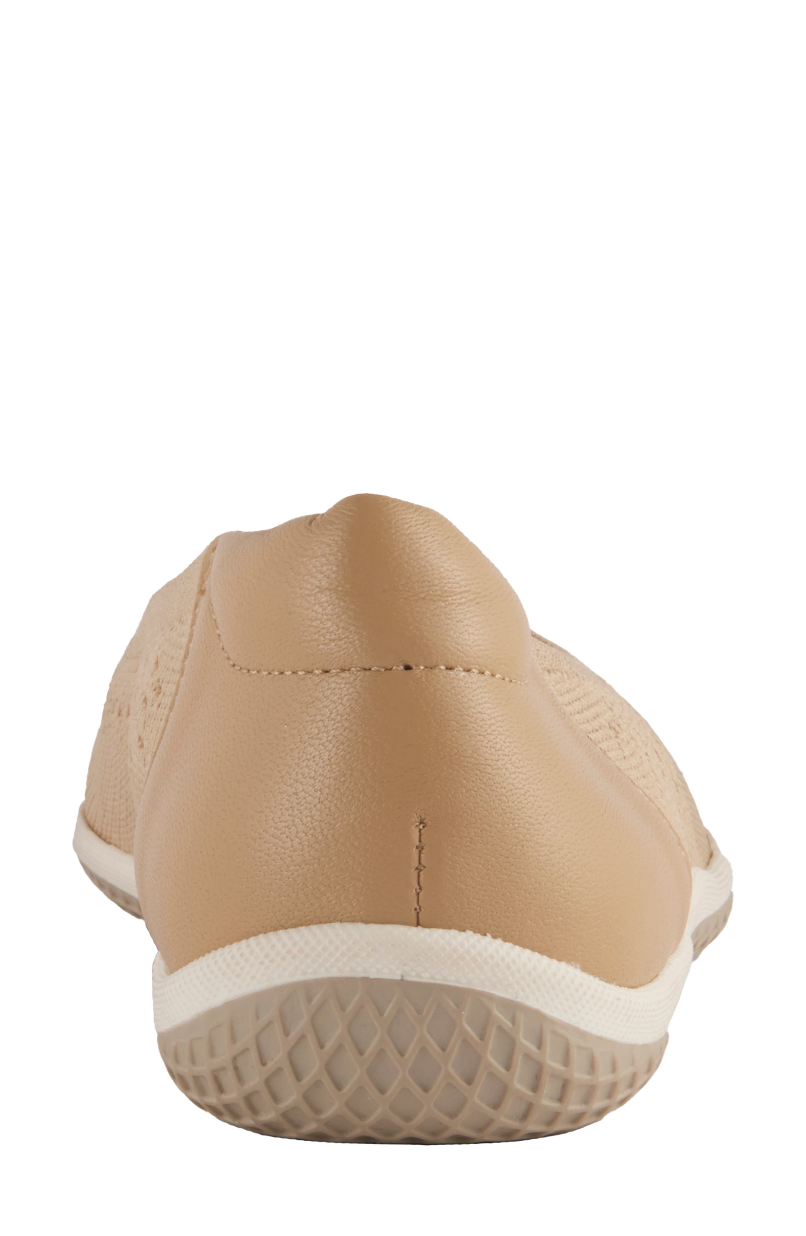 David Tate Italy Knit Ballet Flat, Alternate, color, Camel Fabric