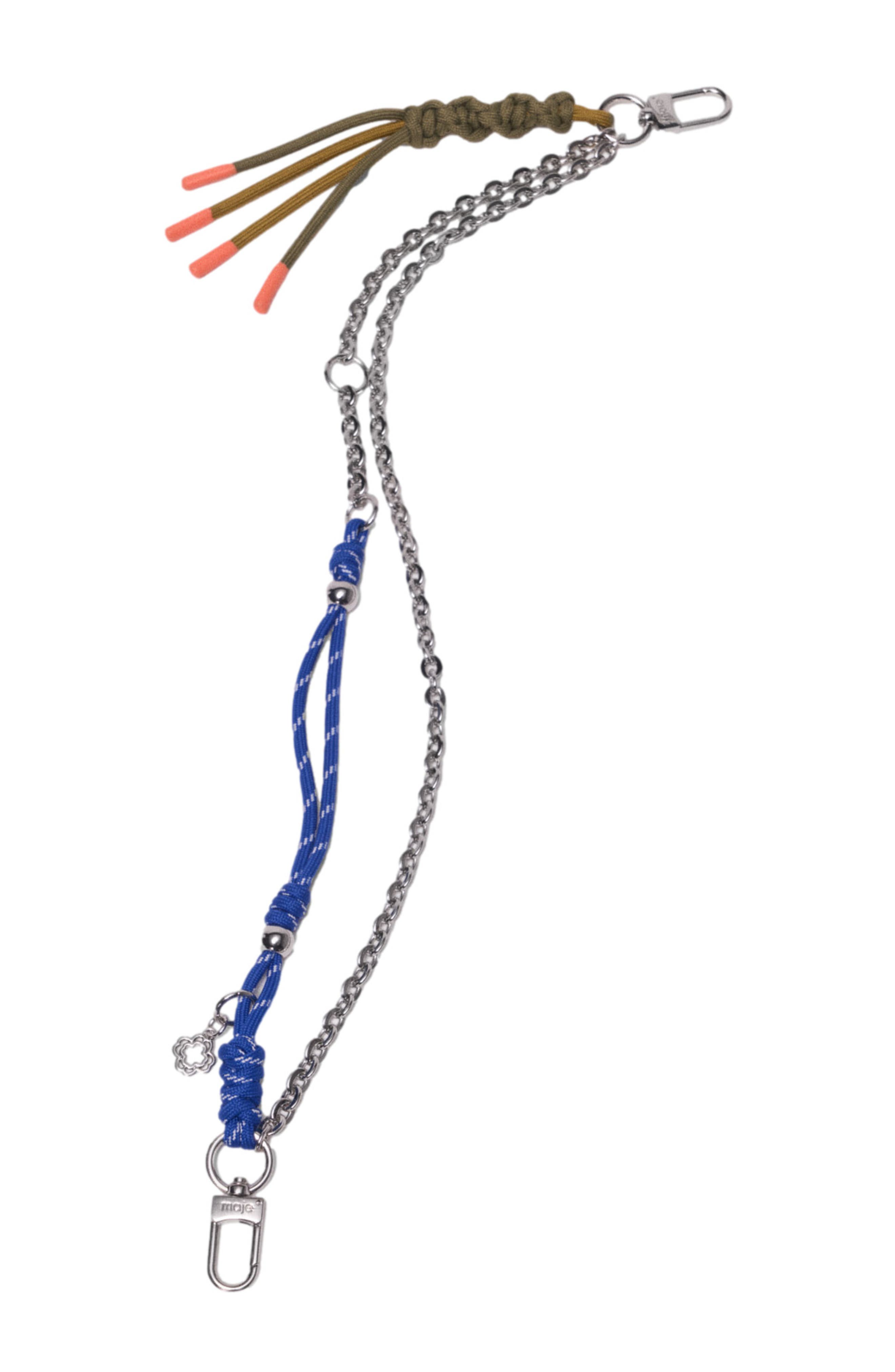 maje Chain & cord mix bag charms, Alternate, color, Multi-Coloured