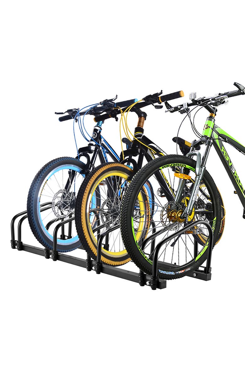 Bike Rack Stand 4 Bikes, Alternate, color, Black