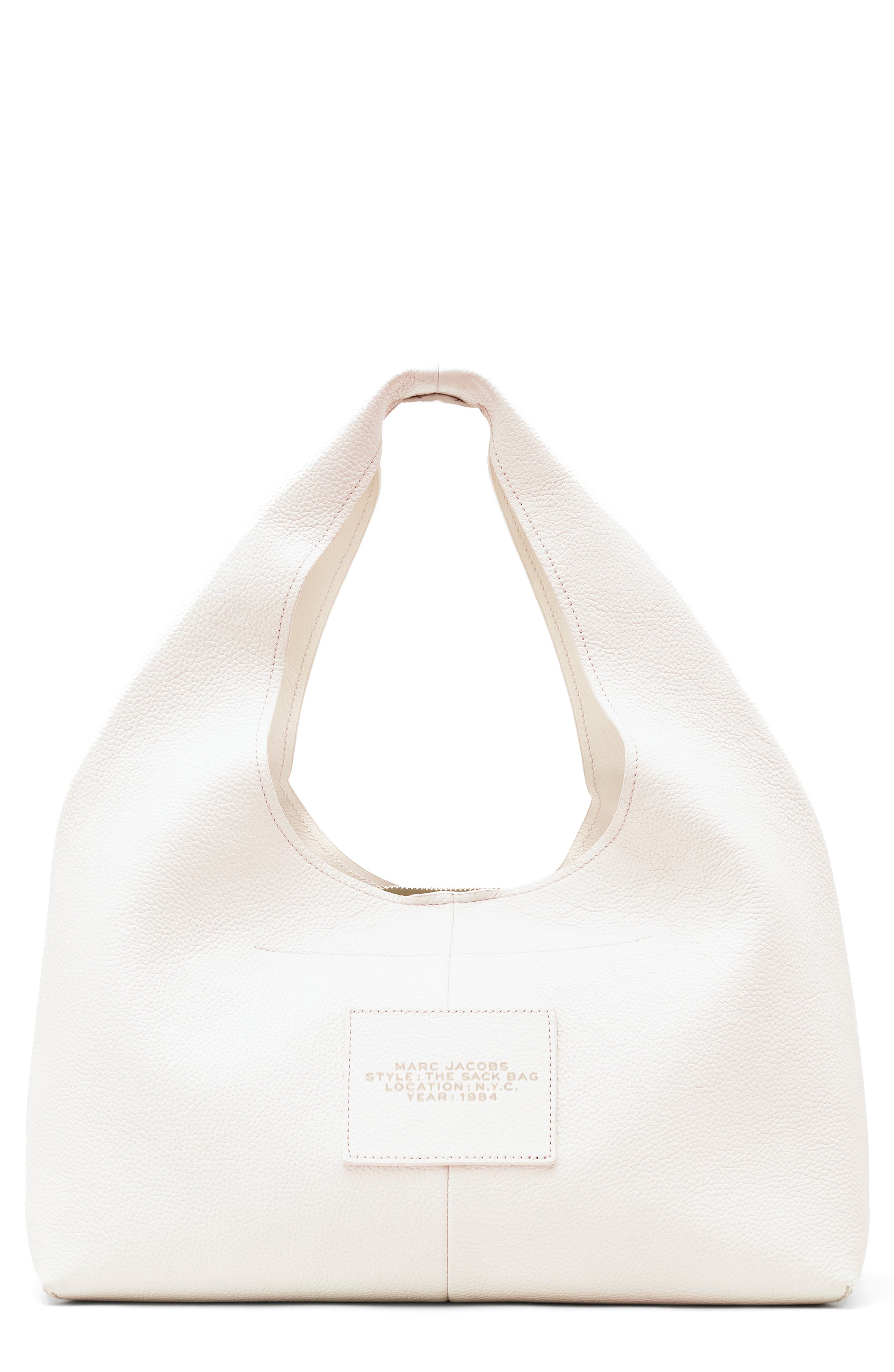 The Leather Sack Bag, Alternate, color, WHITE