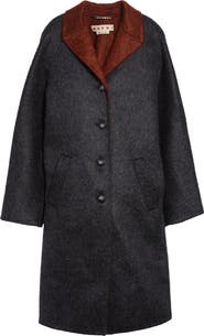Marni Double Splittable Virgin Wool & Mohair Blend Coat
