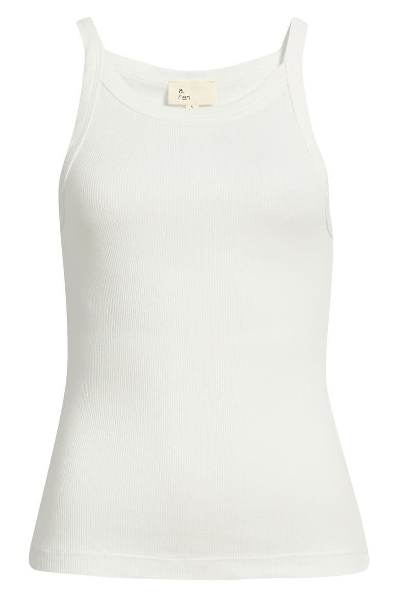 Ariel Cotton Rib Camisole, Alternate, color, WHITE