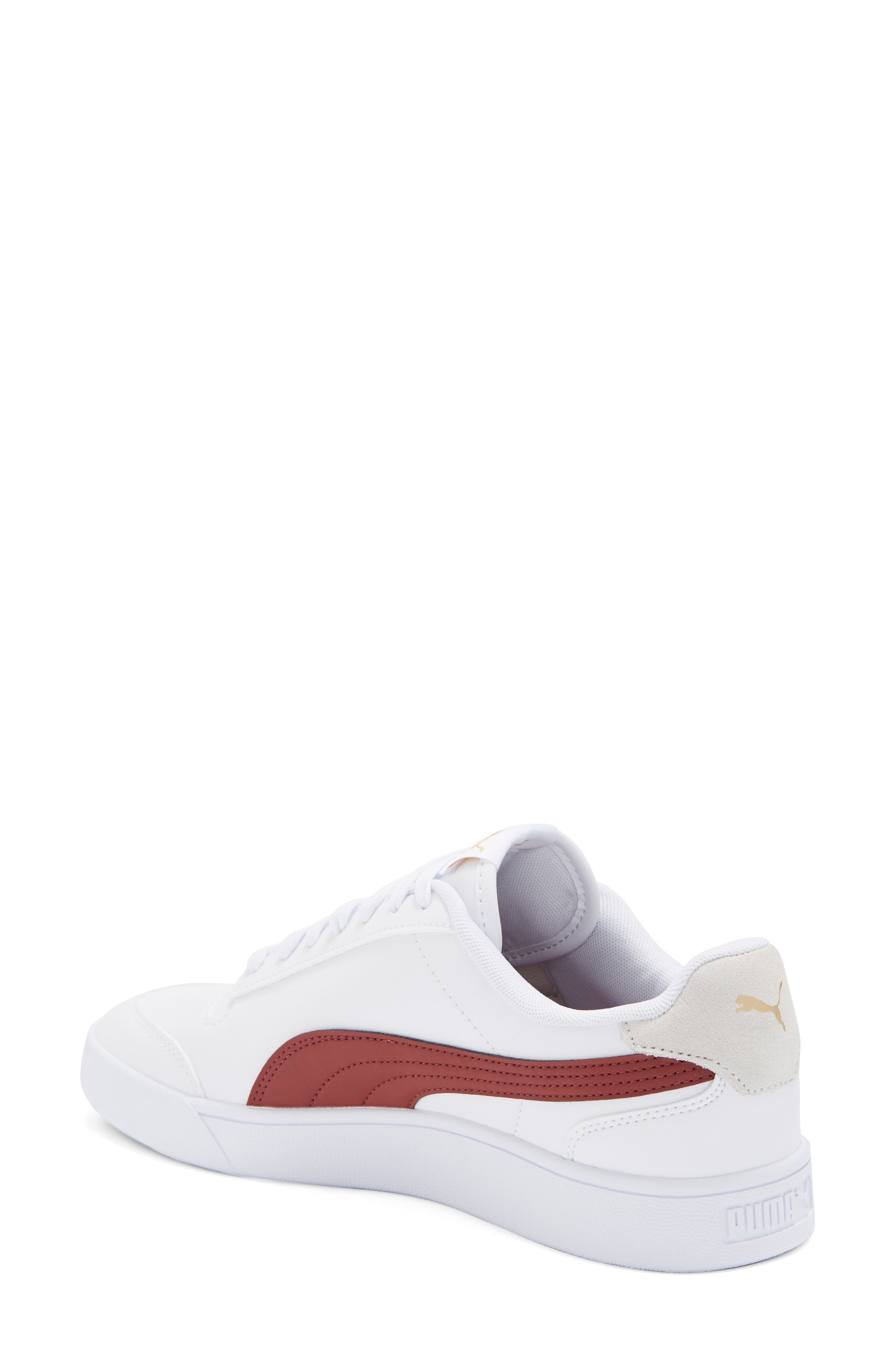 Shuffle Sneaker, Alternate, color, WHITE/ INTENSE RED/ TEAM GOLD