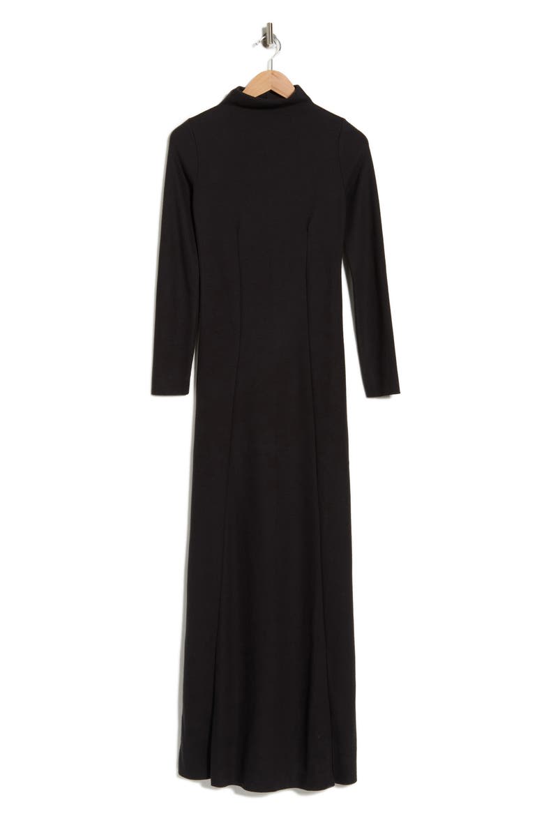 Harlow Long Sleeve Turtleneck Maxi Dress, Main, color, BLACK