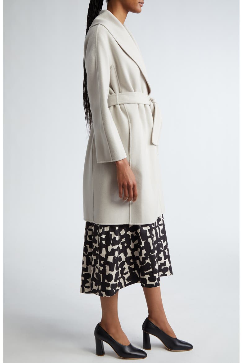 Messi Virgin Wool Belted Coat, Alternate, color, MEDIUM GREY