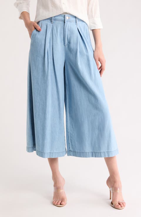 Elowyn High Waist Crop Palazzo Pants