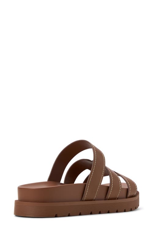Call It Spring Casablancaa Platform Slide Sandal In Cognac