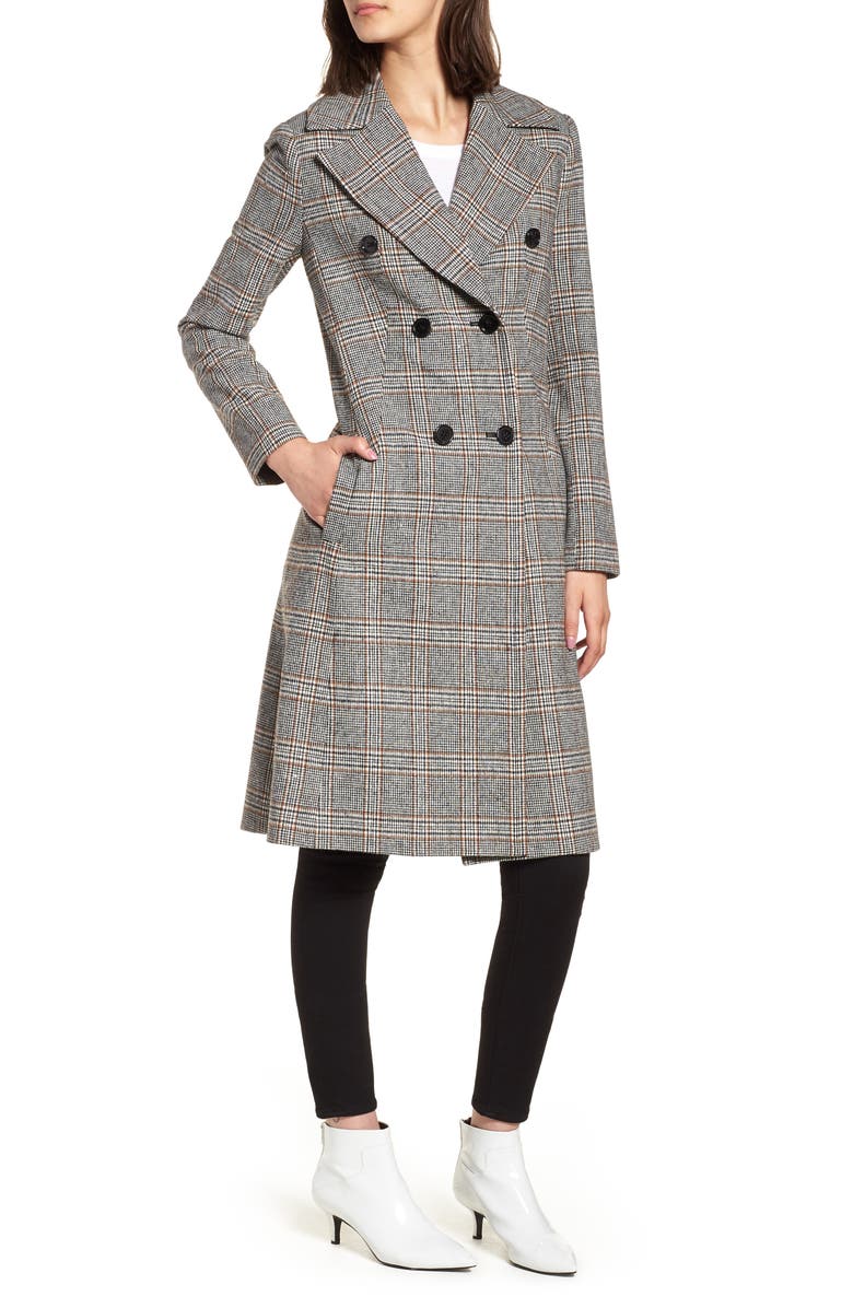 Mural Blazer Midi Coat, Alternate, color, 