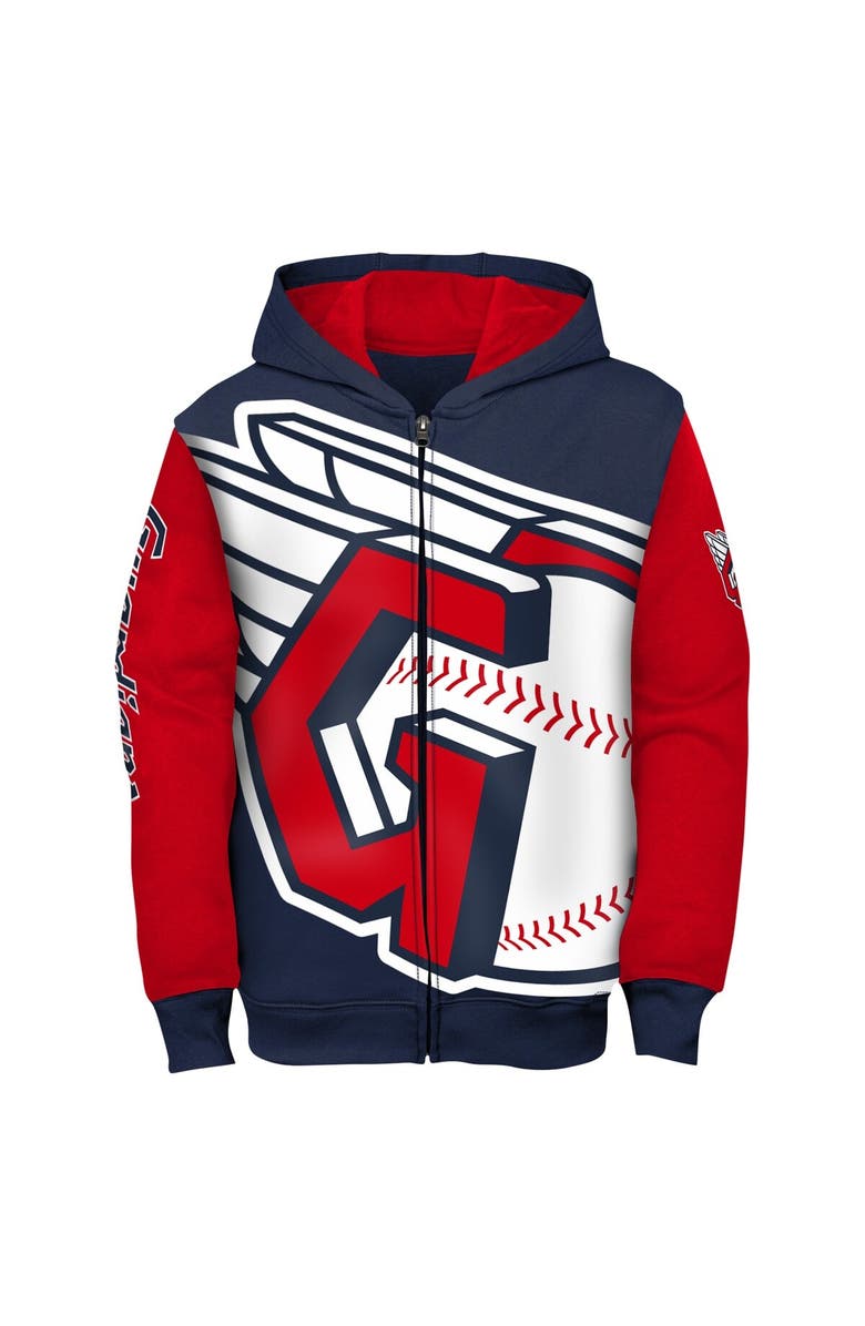 Outerstuff Toddler Navy Cleveland Guardians Postcard Full-Zip Hoodie, Alternate, color, Navy