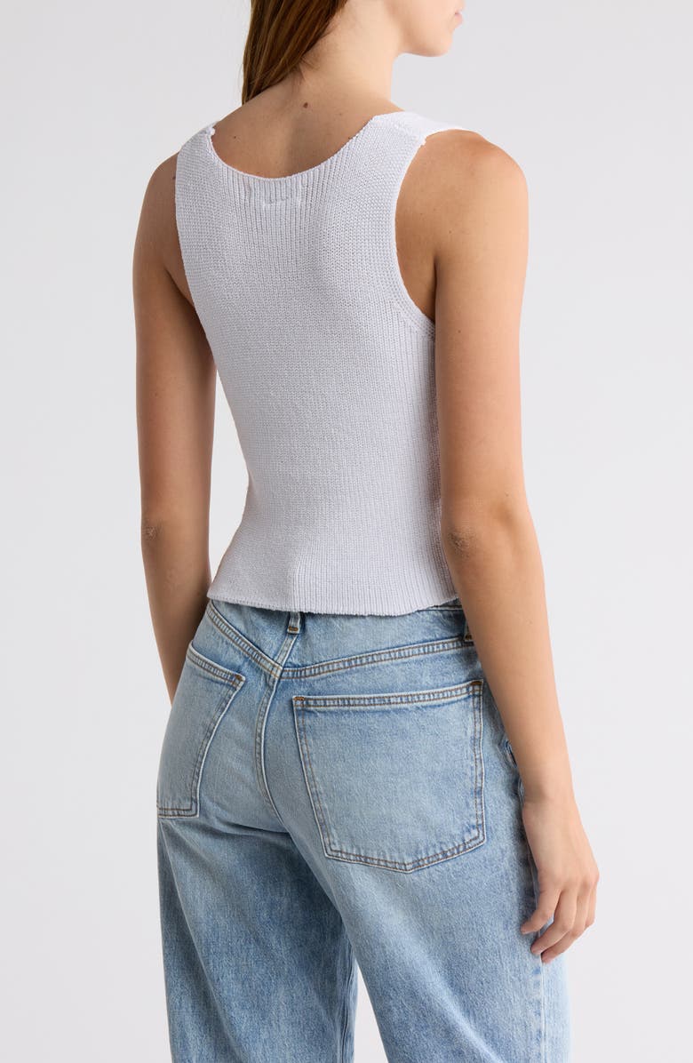 Cotton Emporium V-Neck Button Front Sweater Vest, Alternate, color, 